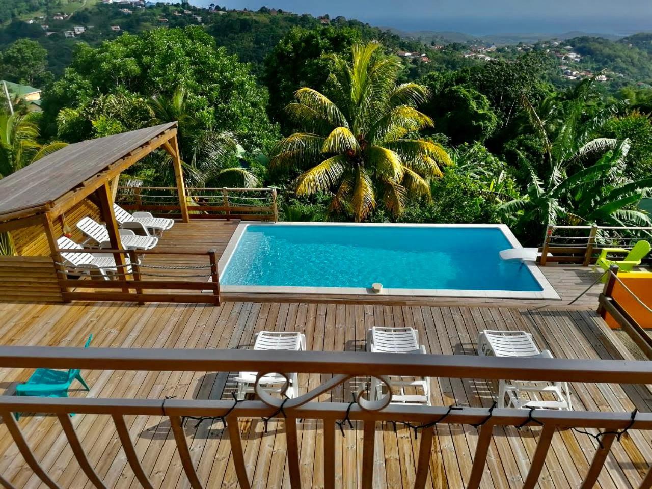 Villa CosaRoé Martinique Piscine et superbe vue mer Riviere-Salee Exterior foto